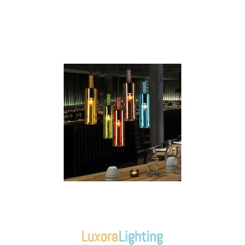 Designer Touch Decorative Diffuse Light Color Restoring Ancient Ways Bottle Droplight Pendant Light
