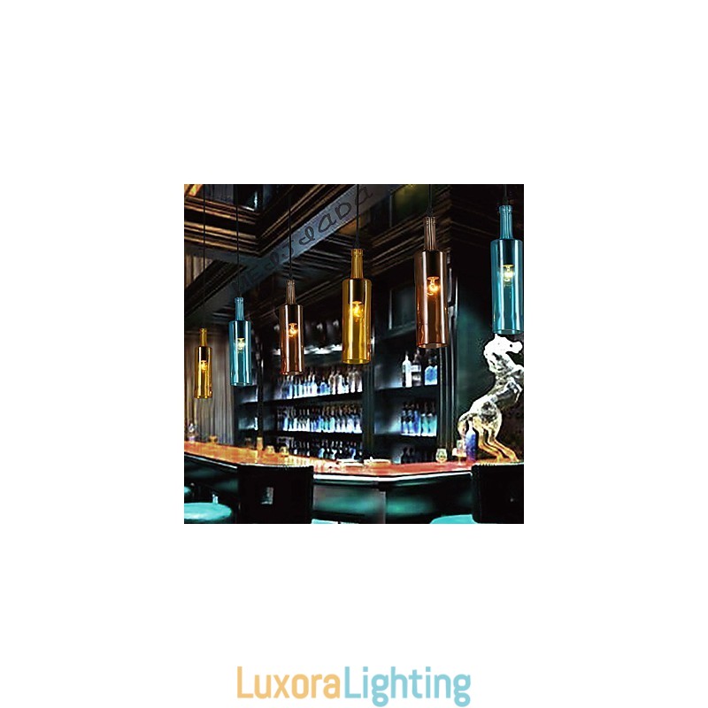 Designer Touch Decorative Diffuse Light Color Restoring Ancient Ways Bottle Droplight Pendant Light