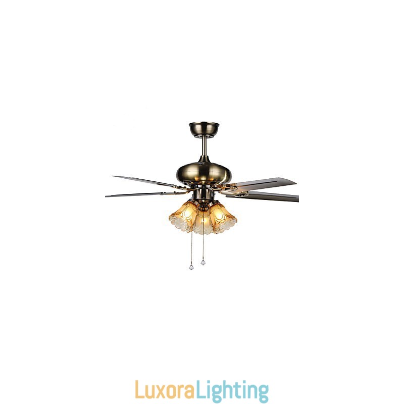 Designer Touch Decorative Ceiling Fans Luxe Eco Modern Ceiling Fan With Light 42 Inch Blades Brushed Steel Finish