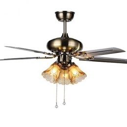 Designer Touch Decorative Ceiling Fans Luxe Eco Modern Ceiling Fan With Light 42 Inch Blades Brushed Steel Finish