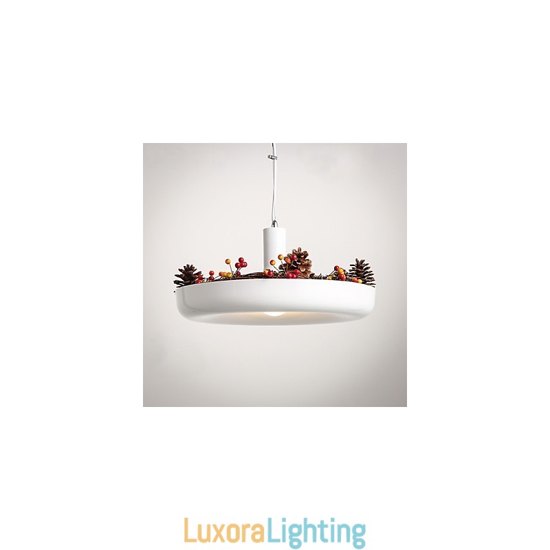 Designer Touch Decorative Pure White Modern Contemporary Design Pendant Light Family