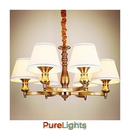 Designer Touch Decorative Rustic Lodge Vintage Mini Style Electroplated Metal Chandelier