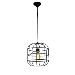 Designer Touch Decorative Mini Artistic Birdcage Pendant Lamp 1 Light Mordern Simplicity Finish Black White Metal Carbon Steel Droplight