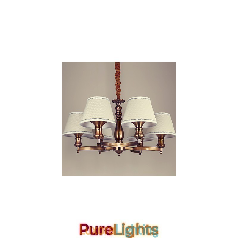 Designer Touch Decorative Rustic Lodge Vintage Mini Style Electroplated Metal Chandelier