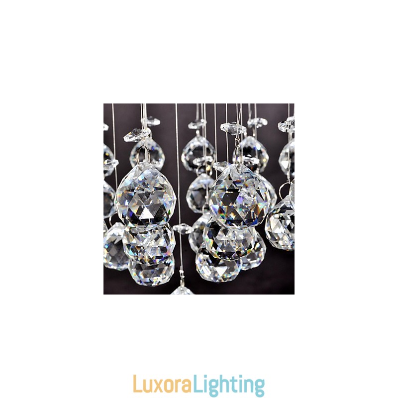 Designer Touch Decorative Traditional Classic Crystal Chrome Metal Flush Mount