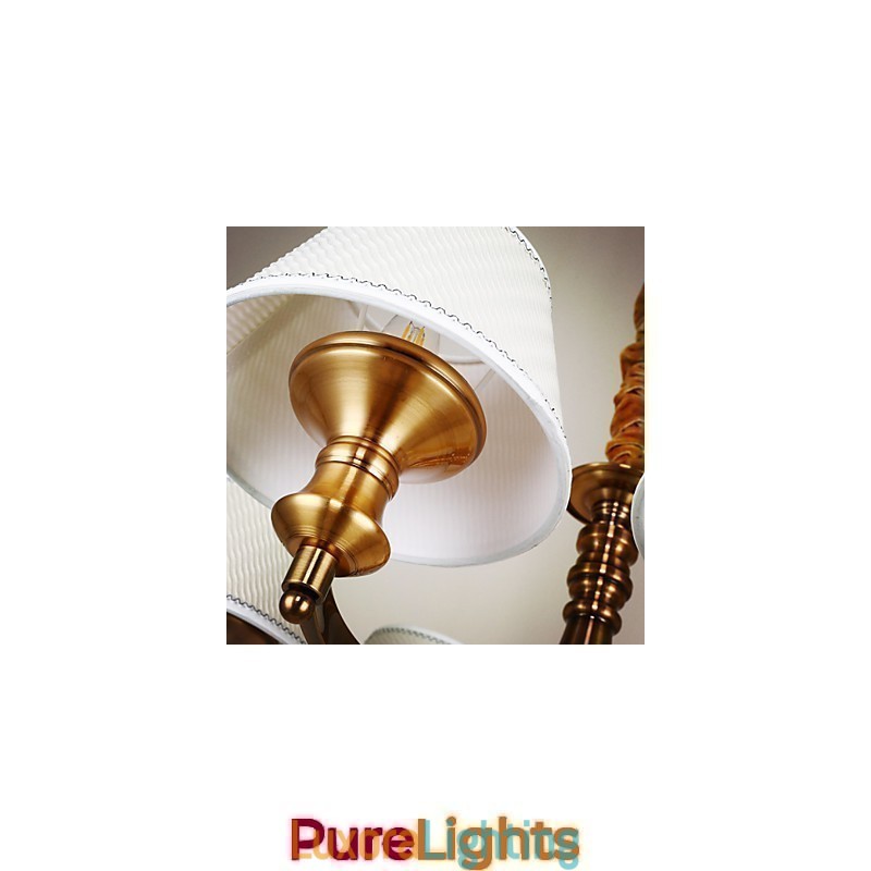 Designer Touch Decorative Rustic Lodge Vintage Mini Style Electroplated Metal Chandelier