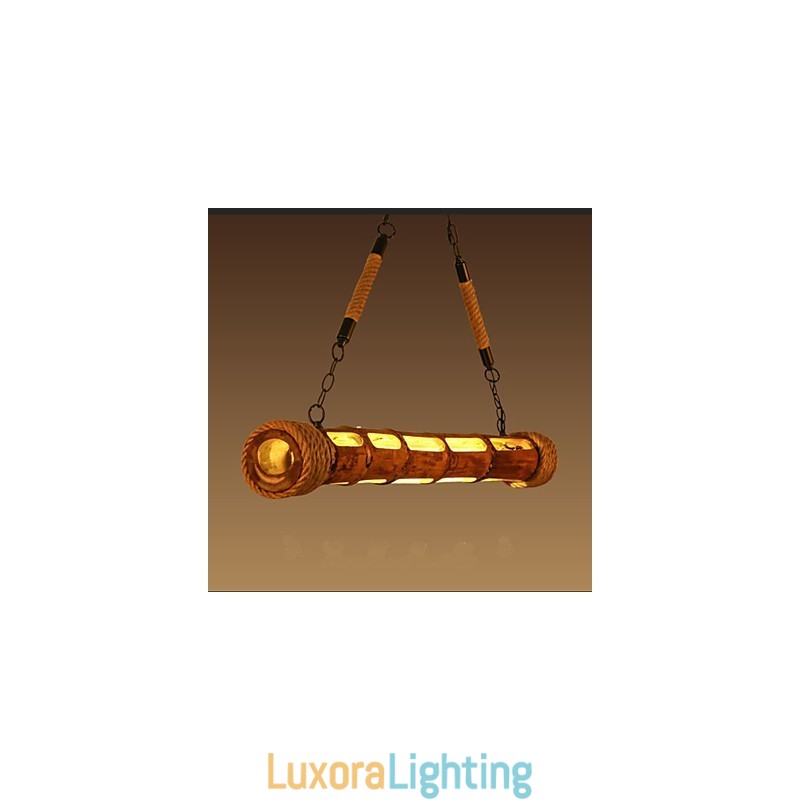 Designer Touch Decorative Coffee Garden Carving Bamboo Chandelier