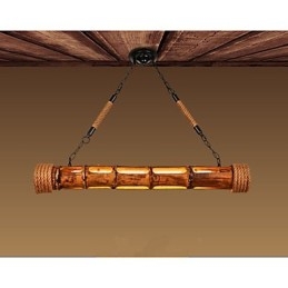 Designer Touch Decorative Coffee Garden Carving Bamboo Chandelier