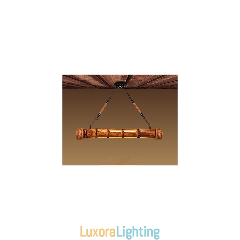 Designer Touch Decorative Coffee Garden Carving Bamboo Chandelier