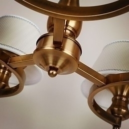 Designer Touch Decorative Rustic Lodge Vintage Mini Style Electroplated Metal Chandelier