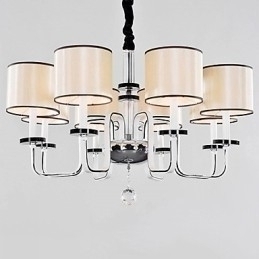 Designer Touch Decorative Modern Contemporary Crystal Chrome Metal Chandelier