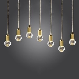 Designer Touch Decorative Modern Contemporary Vintage Mini Style Gold Metal Pendant Light