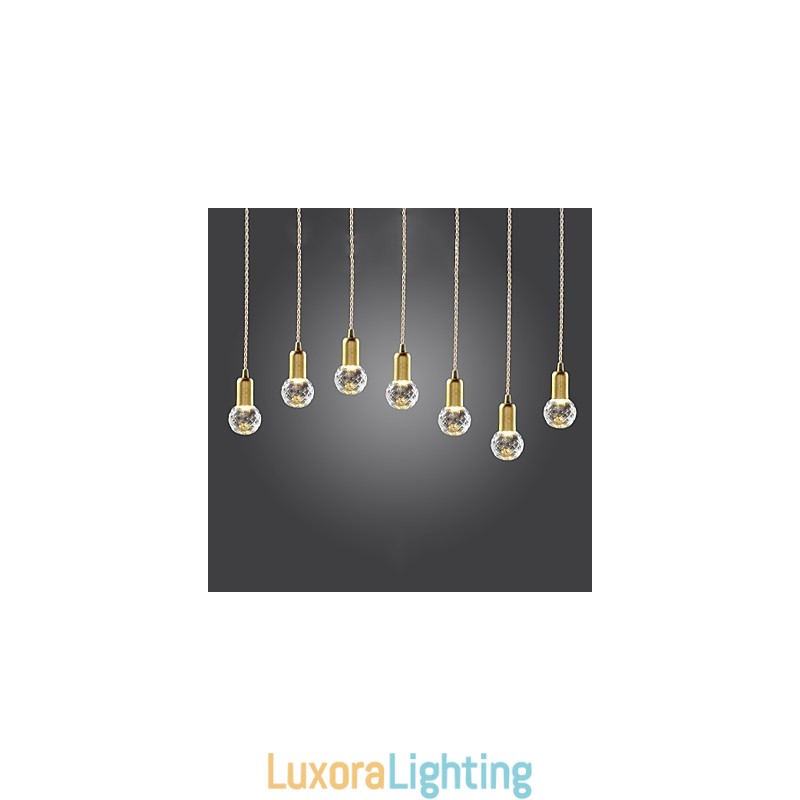 Designer Touch Decorative Modern Contemporary Vintage Mini Style Gold Metal Pendant Light