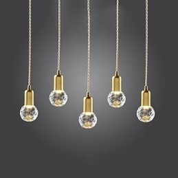 Designer Touch Decorative Modern Contemporary Vintage Mini Style Gold Metal Pendant Light