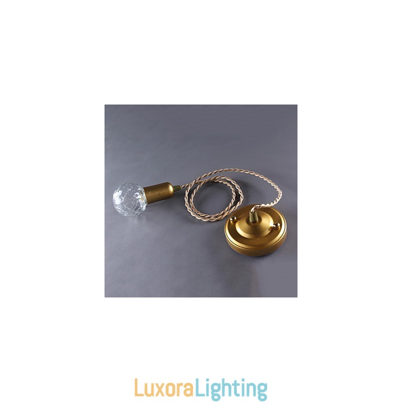 Designer Touch Decorative Modern Contemporary Vintage Mini Style Gold Metal Pendant Light