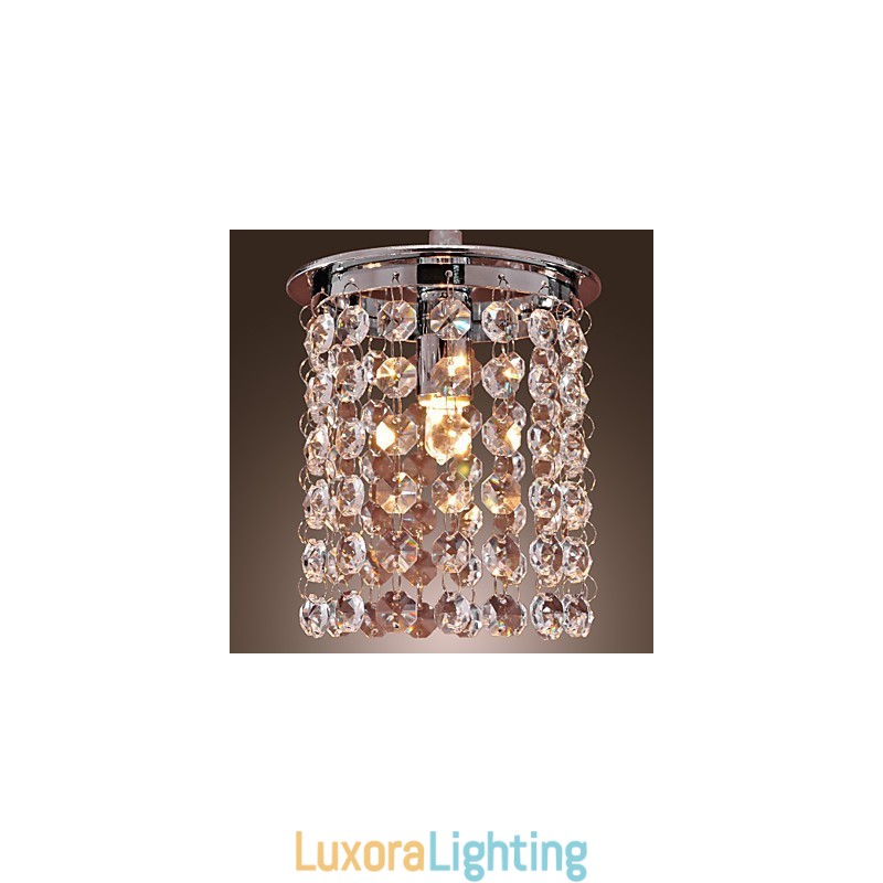 Designer Touch Decorative Modern Contemporary Crystal Mini Style Electroplated Pendant Light
