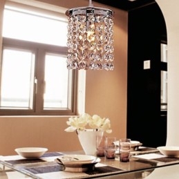 Designer Touch Decorative Modern Contemporary Crystal Mini Style Electroplated Pendant Light