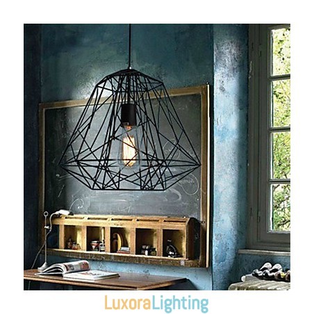 Designer Touch Decorative Vintage Retro Painting Metal Pendant Light Garage