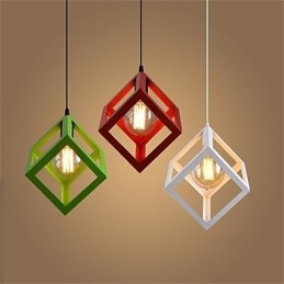 Designer Touch Decorative American Retro Birdcage Shape Iron Art Chandelier