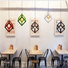 Designer Touch Decorative American Retro Birdcage Shape Iron Art Chandelier