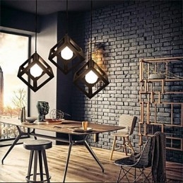 Designer Touch Decorative American Retro Birdcage Shape Iron Art Chandelier