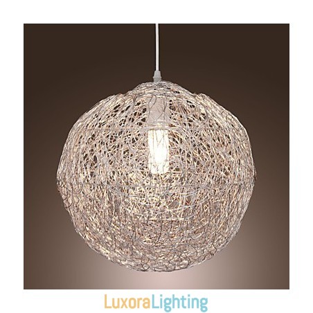 Designer Touch Decorative Modern Contemporary Globe Mini Style Chrome Pendant Light