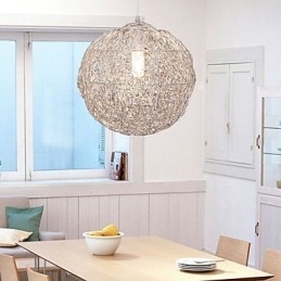 Designer Touch Decorative Modern Contemporary Globe Mini Style Chrome Pendant Light