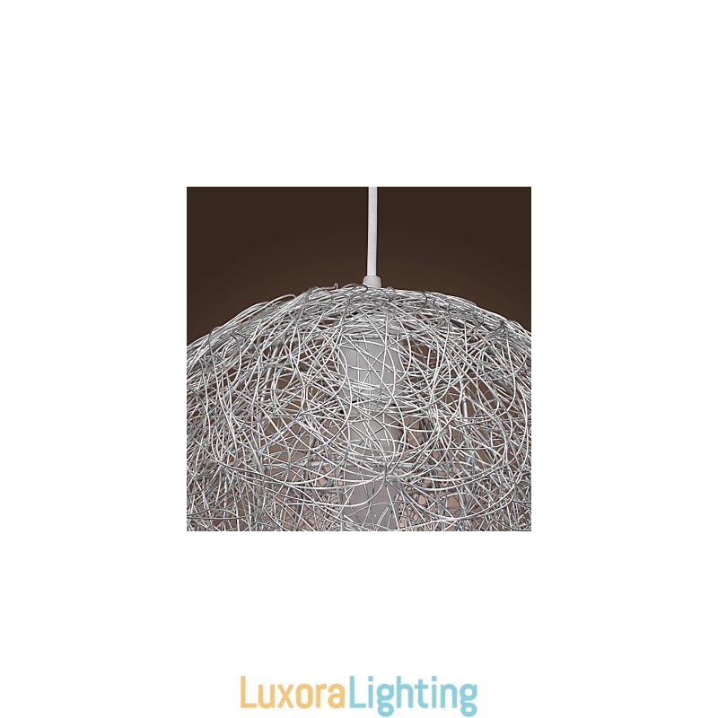 Designer Touch Decorative Modern Contemporary Globe Mini Style Chrome Pendant Light