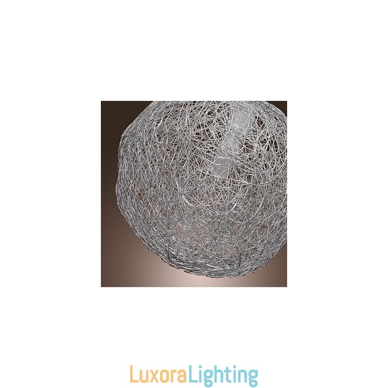 Designer Touch Decorative Modern Contemporary Globe Mini Style Chrome Pendant Light