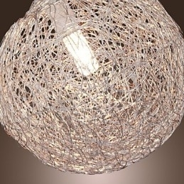 Designer Touch Decorative Modern Contemporary Globe Mini Style Chrome Pendant Light