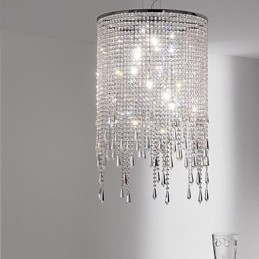 Designer Touch Decorative Modern Contemporary Crystal Metal Pendant Light