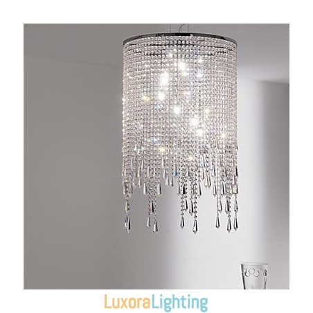 Designer Touch Decorative Modern Contemporary Crystal Metal Pendant Light