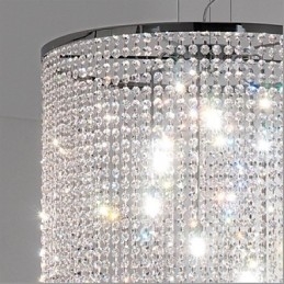 Designer Touch Decorative Modern Contemporary Crystal Metal Pendant Light