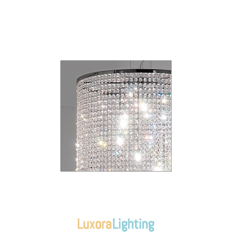 Designer Touch Decorative Modern Contemporary Crystal Metal Pendant Light