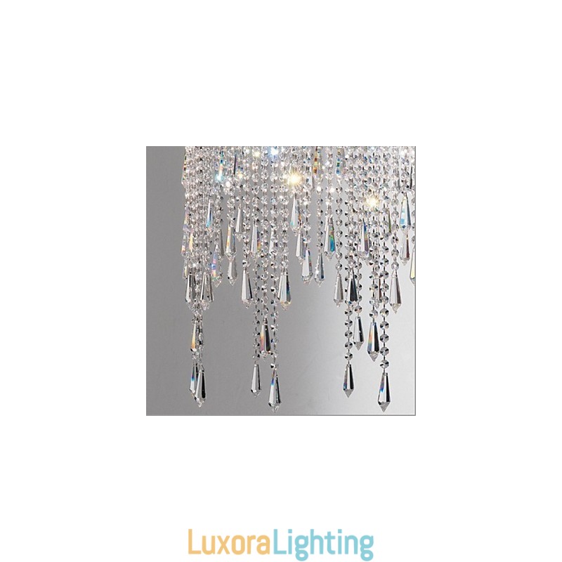 Designer Touch Decorative Modern Contemporary Crystal Metal Pendant Light