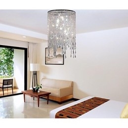 Designer Touch Decorative Modern Contemporary Crystal Metal Pendant Light