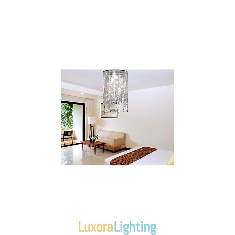 Designer Touch Decorative Modern Contemporary Crystal Metal Pendant Light