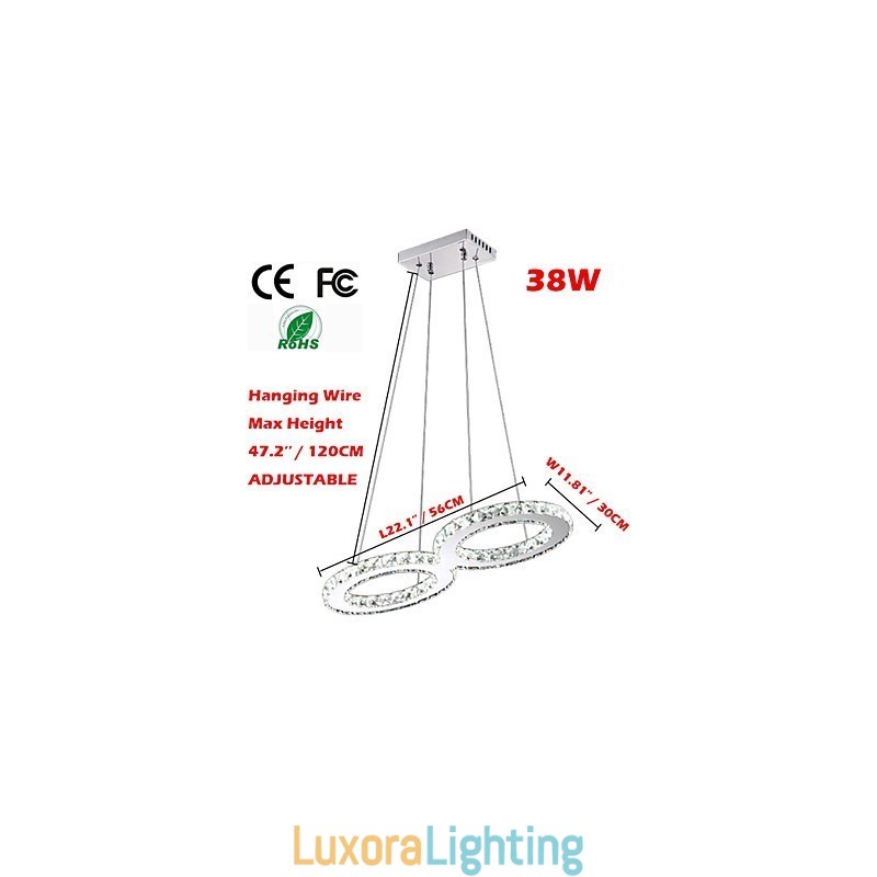 Designer Touch Decorative Crystal Ceiling Pendant Light Chandelier Lighting Fixtures