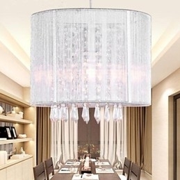 Designer Touch Decorative Silver Cloth Crystal Chandelier