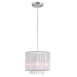 Designer Touch Decorative Silver Cloth Crystal Chandelier