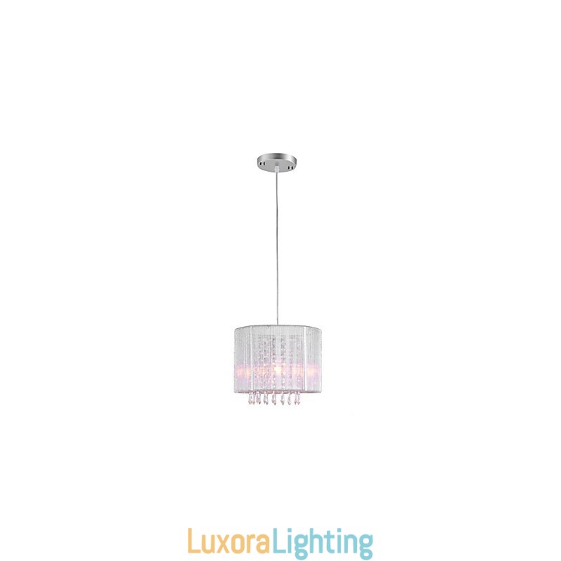 Designer Touch Decorative Silver Cloth Crystal Chandelier