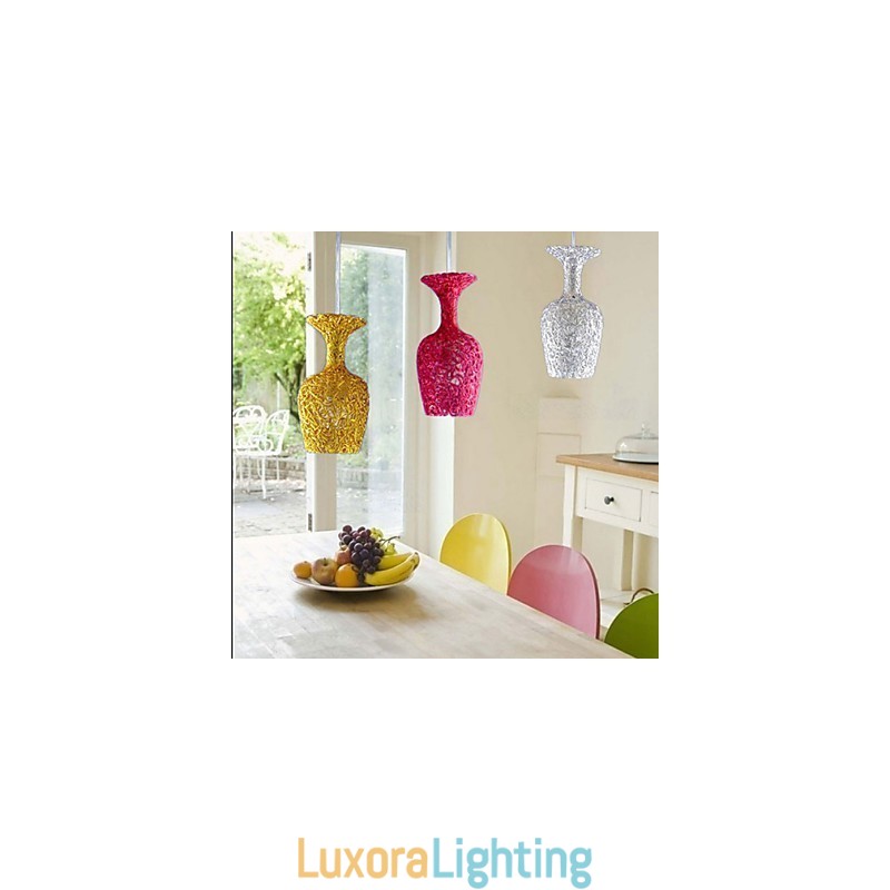 Designer Touch Decorative Woven Aluminum Chandelier With Three Head Lamp Apple