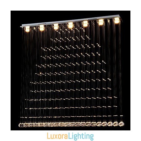 Designer Touch Decorative K9 Crystal Pendant Light Hanging Wire Chandelier Lighting Ceiling Lamps