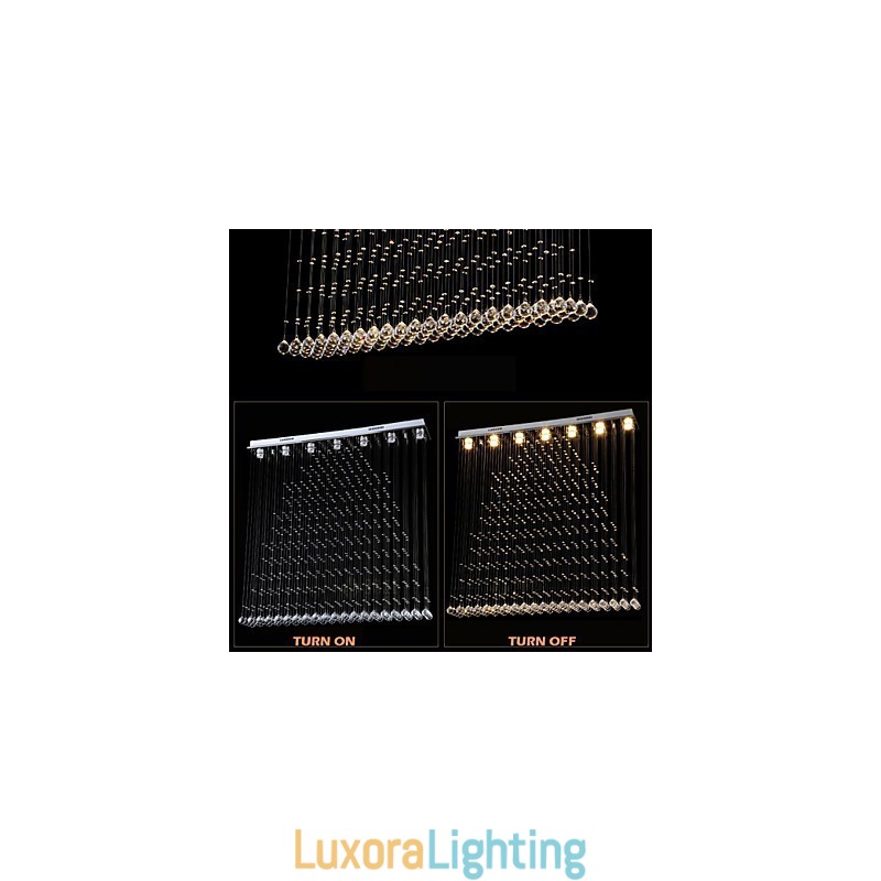 Designer Touch Decorative K9 Crystal Pendant Light Hanging Wire Chandelier Lighting Ceiling Lamps