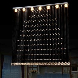 Designer Touch Decorative K9 Crystal Pendant Light Hanging Wire Chandelier Lighting Ceiling Lamps