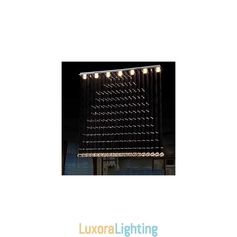 Designer Touch Decorative K9 Crystal Pendant Light Hanging Wire Chandelier Lighting Ceiling Lamps