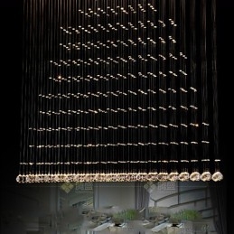 Designer Touch Decorative K9 Crystal Pendant Light Hanging Wire Chandelier Lighting Ceiling Lamps