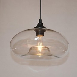 Designer Touch Decorative Modern Characteristic 1 Light Pendant With Transparent Shade