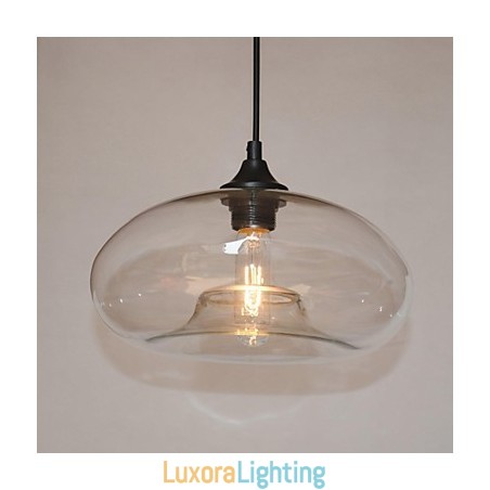 Designer Touch Decorative Modern Characteristic 1 Light Pendant With Transparent Shade