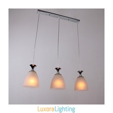 Designer Touch Decorative Modern Contemporary Island Mini Style Chrome Pendant Light